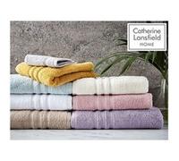Catherine Lansfield Zero Twist, Pair gant de bain, Naturel