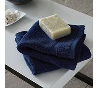 Catherine Lansfield Zero Twist Paire de Gants de Toilette Bleu Marine 30 x 30 cm