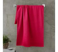 Catherine Lansfield Zero Twist Serviette de Bain en Coton Rose Vif 70 x 120 cm