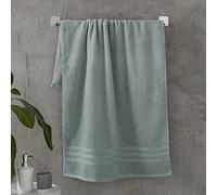 Catherine Lansfield Zero Twist Serviette de Toilette en Coton Doux et Absorbant Vert Sauge 450 g/m²