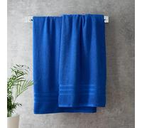 Catherine Lansfield Zero TwistZero Twist Serviette de Toilette en Coton Bleu Cobalt 50 x 85 cm