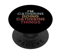 Catherine Name Catherine Personalized Name First Given PopSockets PopGrip Adhésif