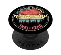 Catherine The Woman The Myth The Legend Nom personnalisé PopSockets PopGrip Adhésif