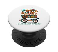 Catherine's Garden Jardinage Plantes Fleurs Catherine PopSockets PopGrip Adhésif