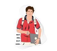 Catholic Concepts | Bl. Carlo Acutis Lot de 10 étiquettes autocollantes en vinyle imperméable pour ordinateur portable, casquettes, bouteilles d'eau, scrapbooking, dossiers, téléphone portable