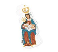 Catholic Concepts | Notre Dame de La Leche 4 x 2,25 cm Autocollant Autocollant Vinyle Autocollant Imperméable Cool Accessoire pour Ordinateur Portable, Casquettes, Bouteilles D'eau, Scrapbooks