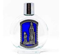 Catholic Gift Shop Ltd LOURDES HOLY WATER in a Blue Beautiful Lourdes Grande bouteille remplie et carte de prière de Lourdes