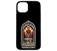 Catholic Knight Templier Croisé Croix Sacré Cœur Coque pour iPhone 15 Plus