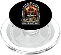 Catholic Knight Templier Croisé Croix Sacré Cœur PopSockets PopGrip pour MagSafe