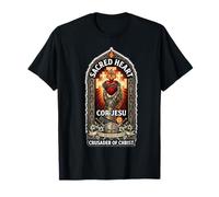 Catholic Knight Templier Croisé Croix Sacré Cœur T-Shirt