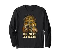 Catholic Pride Be Not Afraid Vintage Mens Surgery Recovery Manche Longue