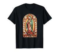 Catholic Saint Lady of Guadalupe Graphic Women Virgin Mary T-Shirt