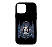 Catholic Saints Pray for Us Vitrail Art de la cathédrale Coque pour iPhone 12 Mini
