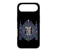 Catholic Saints Pray for Us Vitrail Art de la cathédrale Coque pour iPhone Air