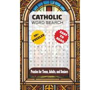 Catholic Word Search Puzzle Book: Easy to Read Featuring Roman Catholic, Christian Faith, Papal Traditions, and More | 6×9 Inches, 110 Pages | Over 50 ... Vacations, Holidays, and Relaxing Free Time