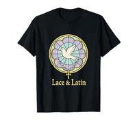 CatholicCore Rose Pastel vitrail esthétique T-Shirt