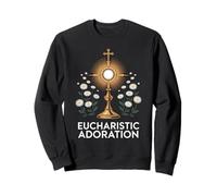 Catholique Adoration eucharistique Florale Sweatshirt