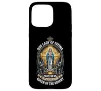 Catholique Chevalier Templier Notre-Dame de Fatima Marian Coque pour iPhone 15 Pro Max