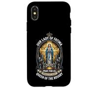 Catholique Chevalier Templier Notre-Dame de Fatima Marian Coque pour iPhone X/XS