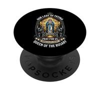 Catholique Chevalier Templier Notre-Dame de Fatima Marian PopSockets PopGrip Adhésif