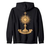 Catholique Eucharistic Adoration Monstrance Saint Sacrement Sweat à Capuche