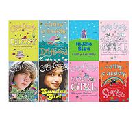 cathy cassidy collection 8 books set (gingersnaps, angel cake, indigo blue, driftwood, dizzy, scarlett, sundae girl, lucky star)