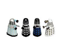 Cathys Candy Cart Doctor Who Dalek Invasion Lot de mini figurines Dalek avec collectionneurs d'action Bobbling 8.3 (DALEK4PK2) Multicolore