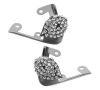 CATIEBYE 1 Paire protecteur de talons hauts décoration de chaussures à orteils protecteur pointu pour talon haut couverture d'orteil à talon haut couvre-chaussures le fer Black