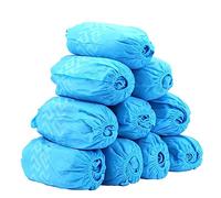 CATIEBYE 100 pièces Couvre Chaussures Dérapants Non Tissé Protection Maison et Pratique Surchaussures Jetables pour Usage Intérieur et Extérieur