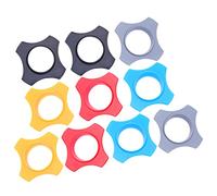 CATIEBYE 10Pièces Anneau Anti-roulement pour Microphone Protection Antichoc et Antichute Accessoires de Microphone Colorés Orange Bleu Noir Gris Rouge