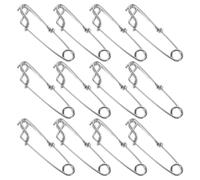 CATIEBYE 12 Pièces Agrafe de Pêche en Mer à Œil Fermé, Acier Inoxydable | Connecteur Robuste à Changement Rapide, pour Lancer Shallow Water et Thon, Accessoire Portable pour Pêcheurs