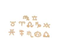 CATIEBYE 12pièces Boucles Oreilles Cuivre Avec Signes Du Pendantes Diy Élégantes Bijoux Stylés Pour Fêtes Et Festivals