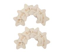 CATIEBYE 12pièces Cartes Mensuelles Bois Double Face Étoile Accessoires Photo Pour Annoncer La Naissance Et Suivre Le Développement Nés