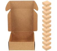 CATIEBYE 15 Boîtes en Papier Kraft pour Emballage de Savonnette Artisanal et Bonbons Petites Boîtes Pliables 75X75X30 MM pour Fêtes et Présents