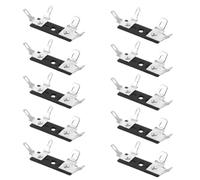 CATIEBYE 15 Pièces Plaque de Déverrouillage par Pression à 4 Positions pour Haut-parleur, Pince à Ressort en Métal Vis et Écrou, Connexion Stable pour Amplificateur et Home Theaters