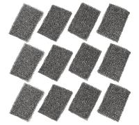 CATIEBYE 16 Pièces Éponge à Maquillage D'halloween Éponge à Pointiller Noir en Pu, Crée des Barbes de Trois Jours Taches Sombres, pour Cosplay et Fête D'halloween