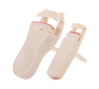 CATIEBYE 2 pièces Recourbe-cils Plastique Angle Large avec Tampons de Rechange Outil Portable pour Courbure Naturelle des Cils Adapté Maquillage Quotidien et Voyage