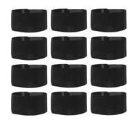 CATIEBYE 20pcs Brassards de Deuil Élastiques Noirs en Polyester, Ajustables pour Funérailles et Sports, Exprimant Solennité et Respect Design Élégant Minimaliste