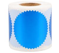 CATIEBYE 250 Pièces Autocollants en Cuivre à Bord Dentelé Bleu pour Certificats et Papiers, Fiables et Professionnels, Création de Sceaux Uniques pour Diplômes et Invitations