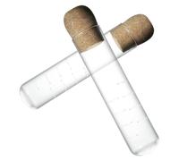 CATIEBYE 2pièces Infuseur à Thé Verre avec Bouchon Liège Lot de Diffuseurs Transparents pour Longues Filtre Réutilisable pour Tasses Mugs et Théières Observation Facile de Infusion