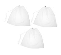 CATIEBYE 3 pièces Sachets Thé Réutilisables Capacité Nylon Maille Fine Filtre pour Thé Vrac Infusion à Froid Cuisine et Fabrication de Vin