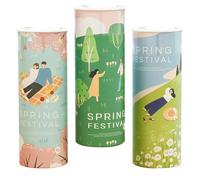 CATIEBYE 3pcs Boîte à Mouchoirs Voiture Ronde Créative et Adorable en Papier Pulpe Doux et Respectueux Peau pour Visage et Mains en Voyage Route