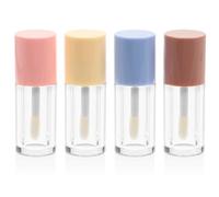 CATIEBYE 4 Pièces Tubes de Rouge à Lèvres Vides, Flacons de Gloss à Lèvres Vides, 2ml, Plastique, Étanches, Faciles à Utiliser, pour Voyage et DIY Couleur Aléatoire