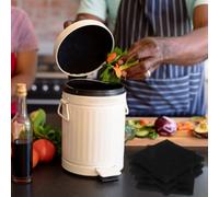 CATIEBYE 6 pièces Filtres à Actif pour Bac à Compost de Remplacement pour Filtre de Poubelle de Cuisine Éponge Filtrante Végétale Anti-odeur Accessoires Pratiques pour Composteur