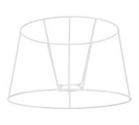 CATIEBYE Abat-jour Cage Métal Blanc en Fer Angle de Lumière Réglable et Installation Facile pour Salons et Études Style Européen Vintage et Élégant