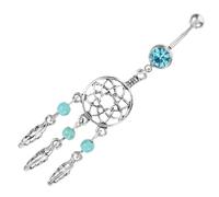 CATIEBYE Anneau De Nombril Capteur De Songes Pour Ventre Décoration Pour Femme Léger Et Résistant Décoloration