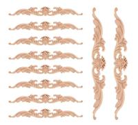 CATIEBYE Appliques Décoratives en Bois Sculpté 10 Pièces pour Meubles
