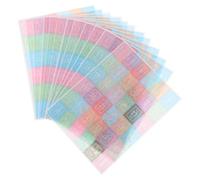 CATIEBYE Autocollants Calendrier Mensuel Stickers Chiffres 12 Feuilles en Papier Japonais pour Décorer Planners et Carnets, Usage Polyvalent et Facile à Utiliser