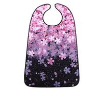CATIEBYE Bavoir Enfiler en Adultes Polyester Réutilisable Imperméable pour Design Imprimé Élégant, Facile à des Vêtements des Personnes Âgées
