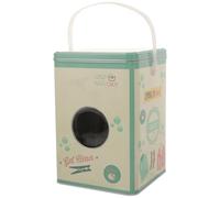 CATIEBYE Boîte à Lessive en Métal Grosse Capacité Multifonctionnelle avec Couvercle, Conteneur de Rangement pour Détergent Pratique et Gain de Place Maison
